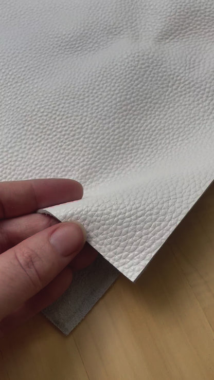 Plain White Leather